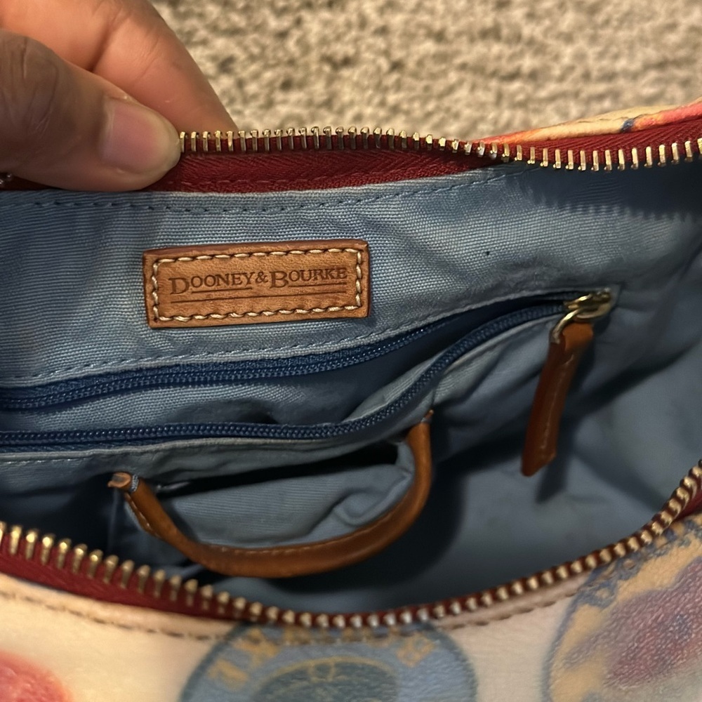Y2K Vintage Dooney and Bourke Canvas Coated Small Shoulder Bag - Picture 16 of 16
